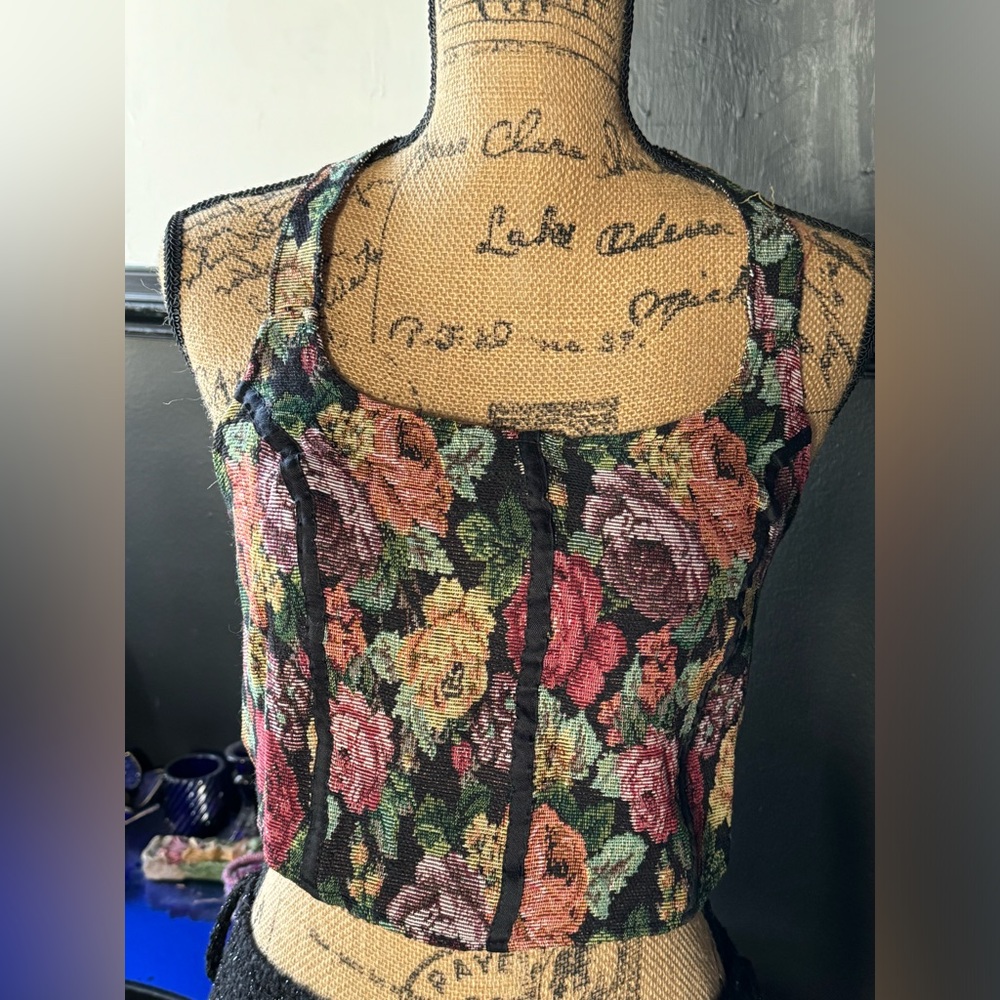 Floral corset top